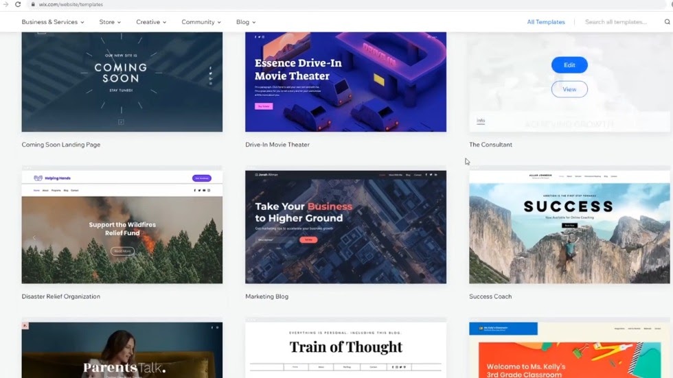 wix website builder